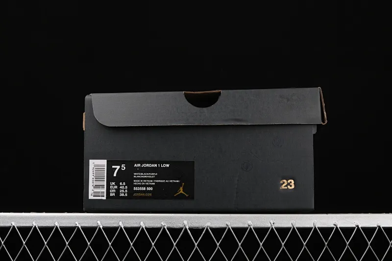 All Categories Air Jordan Jordan Series Basketball Shoes Air Jordan 1 Low New Version Air Jordan 1 Low AJ1 Joe 1 Low Top Leather Grape Purple 553558-500